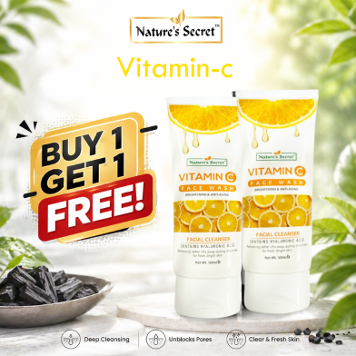 Nature'S Secret Vitamin C Facewash Cream Base 100ml (Buy 1 Get 1 Free) image