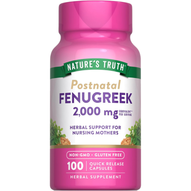 Nature'S Truth Postnatal Fenugreek 2000mg Capsules 100Pcs image