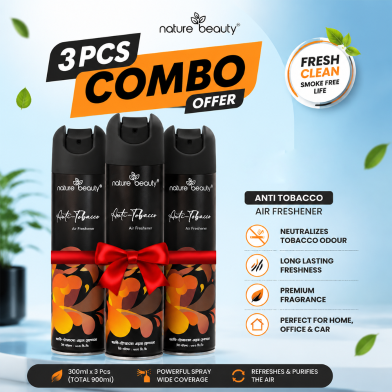 Nature Beauty Anti Tobacco Air Freshener 300ml (3Pcs Combo Offer) image