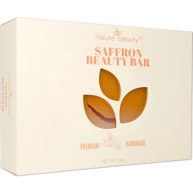 Nature Beauty Hand Made Beauty Bar Saffron 100gm image