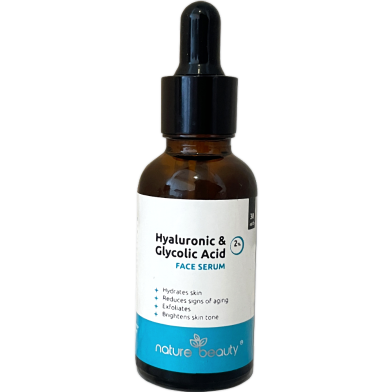 Nature Beauty Hyaluronic 1 Percent And Glycolic Acid 2 Percent Serum 30ml image