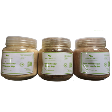 Nature Leaf Komolar Khosha Gura 100gm Plus Trifola Gura 100gm Plus Golaper Papri Gura 100gm - Total 300gm Savings Combo Pack image