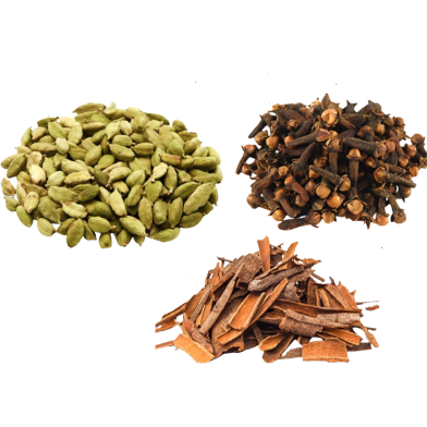 Nature Leaf Ramadan Eid Special Combo | Elach 25gm, Lobonngo 50g, Daruchini 100g | Cardamom 25g, Clove 50g, Cinnamon Whole 100g image