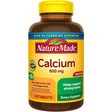 Nature Made Calcium 600 mg – 60 Tablets -367377079 image