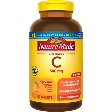 Nature Made Chewable Vitamin C 500 mg - 150 Tablets 150 Day Supply image