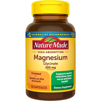 Nature Made Magnesium Glycinate 200 mg 60 Capsules -526498616 image