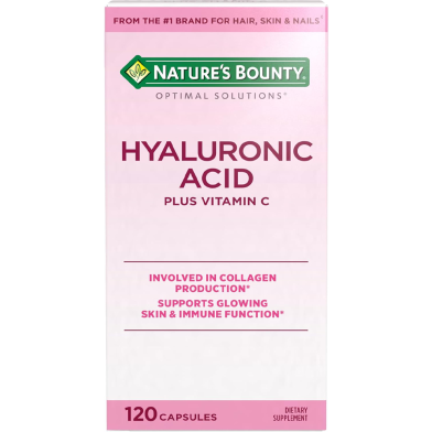 Nature's Bounty Hyaluronic Acid Plus Vitamin C 120 Capsules - 74312014024 image