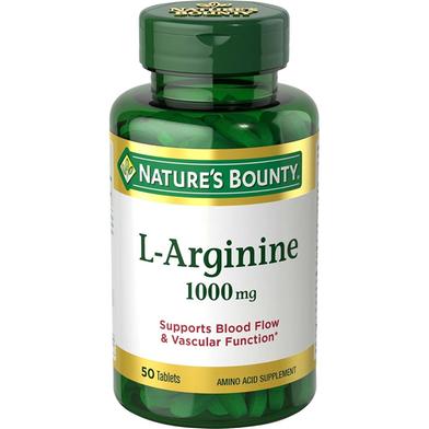 Nature's Bounty L-Arginine 1000 mg - 50 Tablets -326041921 image