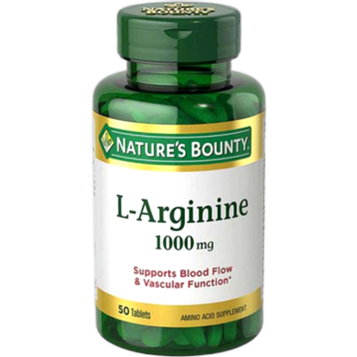 Nature’s Bounty L-Arginine 1,000mg 50 Tablets image