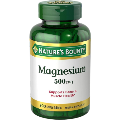 Nature's Bounty Magnesium 500 Mg - 200 Coated Tablets -326053394 image