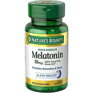 Nature's Bounty Melatonin 10 Mg - 45 Quick Dissolve Tablets -326049375 image