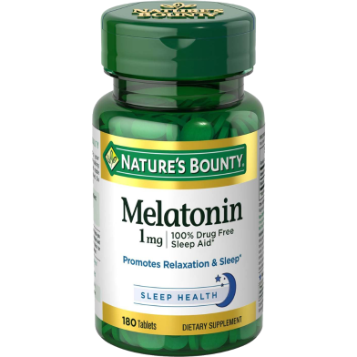 Nature's Bounty Melatonin 1mg 180 Tablets -363732974 image