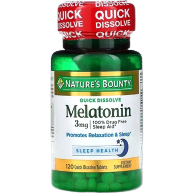 Nature’s Bounty Melatonin 3mg 120 Tablets image