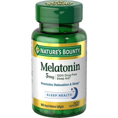 Nature's Bounty Melatonin 5 mg - 90 Softgels -326047825 image