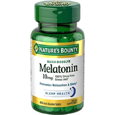 Nature's Bounty Melatonin Quick Dissolve 10mg 45 Tablet image