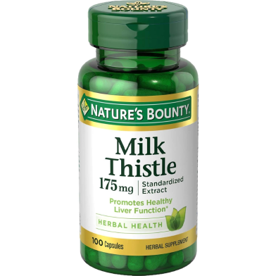 Nature's Bounty Milk Thistle 175 mg 100 Capsules -367376253 image