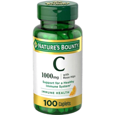 Nature’s Bounty Pure Vitamin C – 1000mg 100 Tablets image