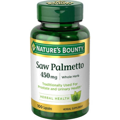 Nature's Bounty Saw Palmetto 450 mg 100 Capsules -302806932 image