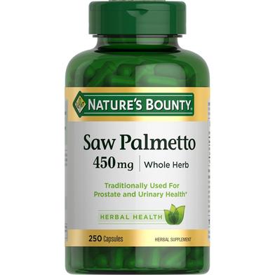 Nature’s Bounty Saw Palmetto 450mg - 250 Capsules -338752255 image
