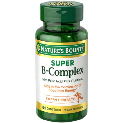 Nature’s Bounty Super B Complex with Vitamin C and Folic Acid -309826600 image