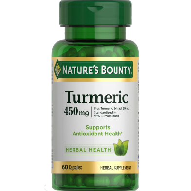 Nature's Bounty Turmeric 450 mg 60 Capsules -423954331 image