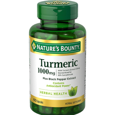 Nature's Bounty Turmeric With Black Pepper Extract 1000 mg 60 Capsules -351737761 image
