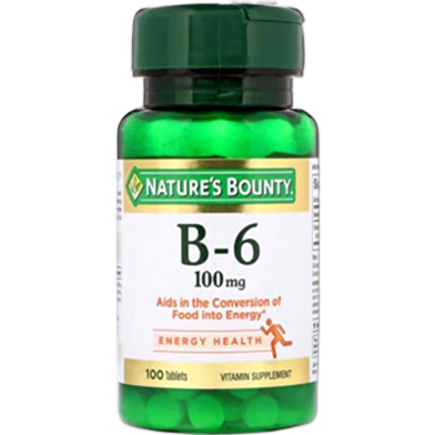 Nature’s Bounty Vitamin B-6 100 mg 100 Tablets image