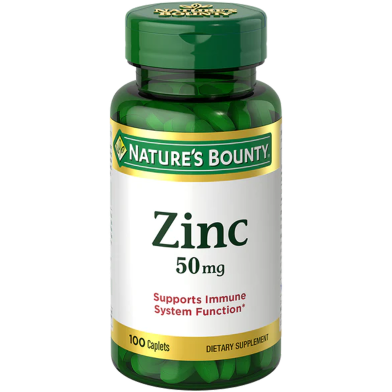 Nature's Bounty Zinc 50mg - 100 Caplets image