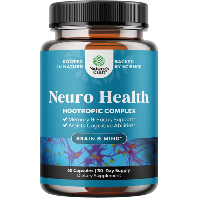 Nature's Craft Neuro Health Brain Support Supplement Performance Blend 60 Capsules -370702952 image
