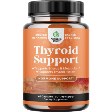 Nature's Craft Pure Thyroid Support Supplement for Women 60 Capsules -523010356 image