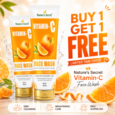 Nature's Secret Vitamin C Facewash 100ml (Buy 1 Get 1 FREE) image