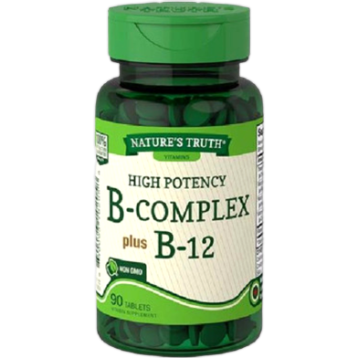 Nature's Truth High Potency B-Complex plus B-12 Tablets (USA) image