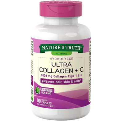 Nature’s Truth Hydrolyzed 1000mg I III with Vitamin C 90 Caplets image