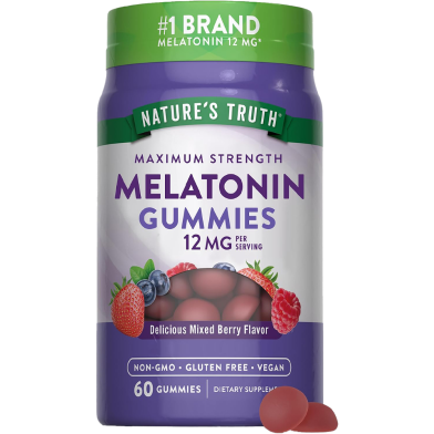 Nature's Truth Sleep Melatonin 12 mg Gummies-60Pcs image