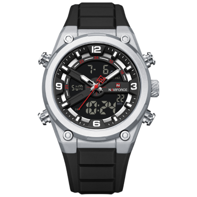 Naviforce 9265t Watch For Men - Silver Black image