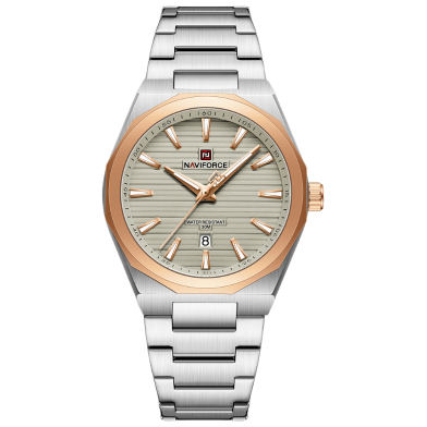 Naviforce 9274 Watch For Men - Silver Rose image