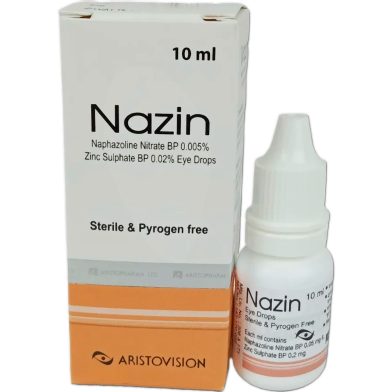 Nazin Zero Point Zero Zero Five Percent Zero Point Zero Two Percent Ophthalmic Solution 10 ml Drop image