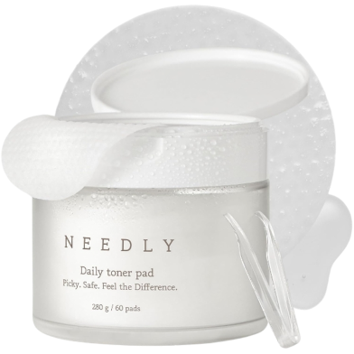 Needly Exfoliating Facial Pads with BHA and PHA Daily Toner Pad for Pore Tightening - 60 Pads image