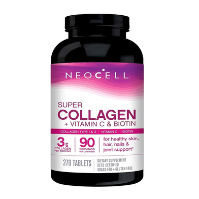 NeoCell Super Collagen Plus Vitamin C And Biotin 270 Tablets image