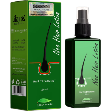 Neo Hair Lotion Plus 1mm Derma Roller For Advanced Hair Growth-120ml image