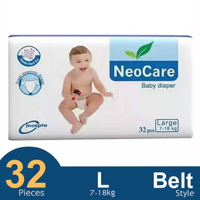 Neocare Belt System Baby Daiper (L Size) (7-18 kg) (32 Pcs) image