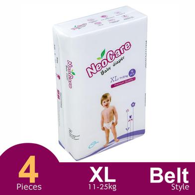 Neocare Premium Belt System Baby Diaper (11-25 kg) (4 Pcs) image