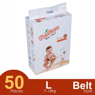 Neocare Premium Belt System Baby Diaper (7-18 kg) (50 Pcs) image