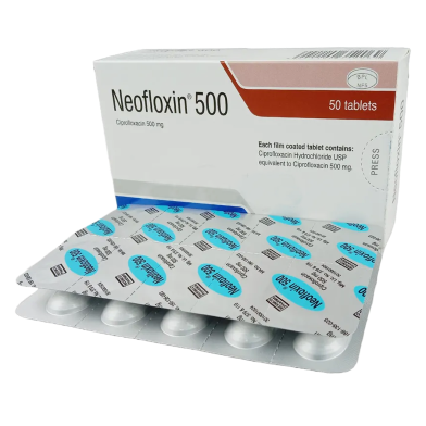 Neofloxin 500 mg Tablet 10's strip image