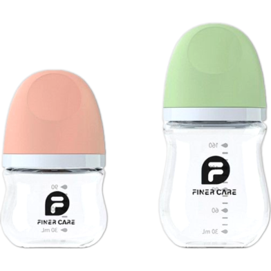 Neonatal Glass Feeding Bottle Wide-Caliber Anti-Flatulence For Newborn 0-3 Months 90ml - 1Pcs image