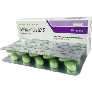 Nervalin Cr 82.5 mg Tablet 10's Strip image