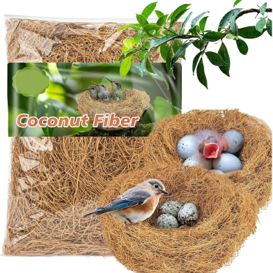 Nesting Material – Coconut Fibre Nesting Material For Bird 500 gm image