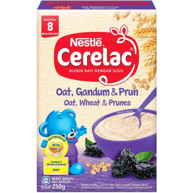 Nestle Cerelac Oat Wheat And Prunes From 6 Months 250gm image