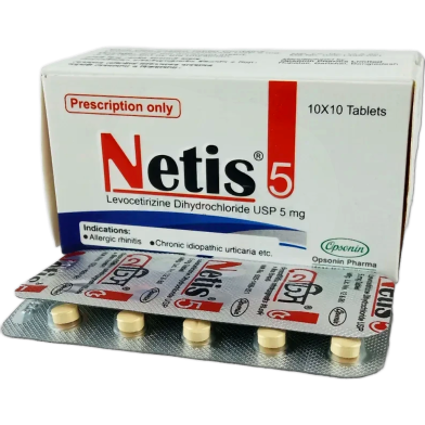 Netis 5 mg Tablet 10's Strip image