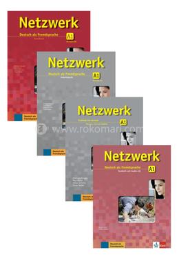 Netzwerk A1-Textbook, Workbook, Glossar, Testheft Audios Downloadable (Set of 4 books) image